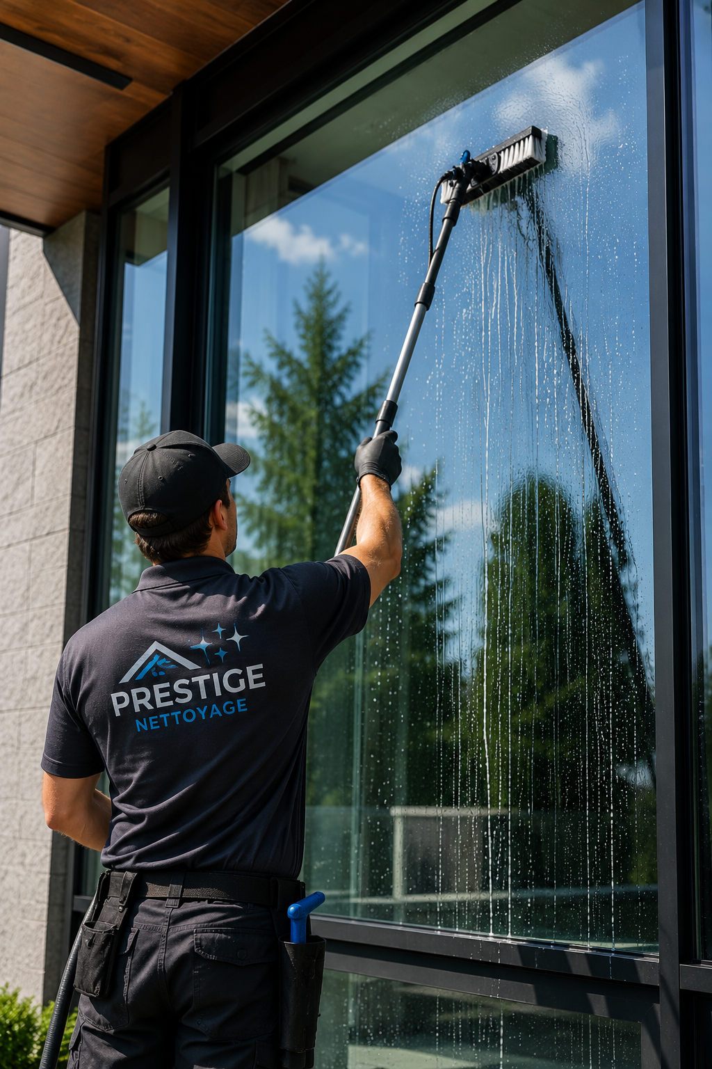 Professionnel de Prestige Nettoyage au travail