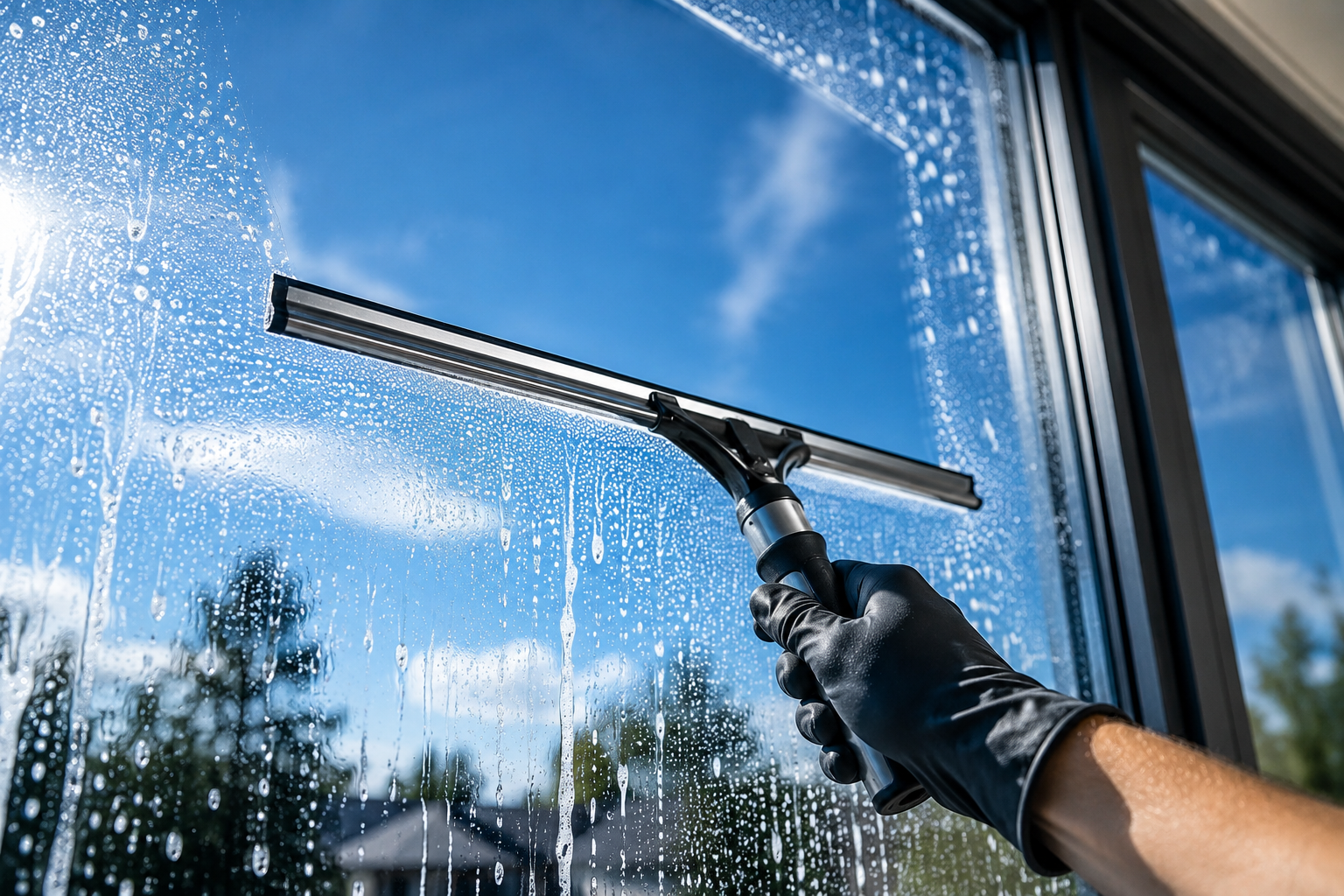 Lavage de vitres résidentielles